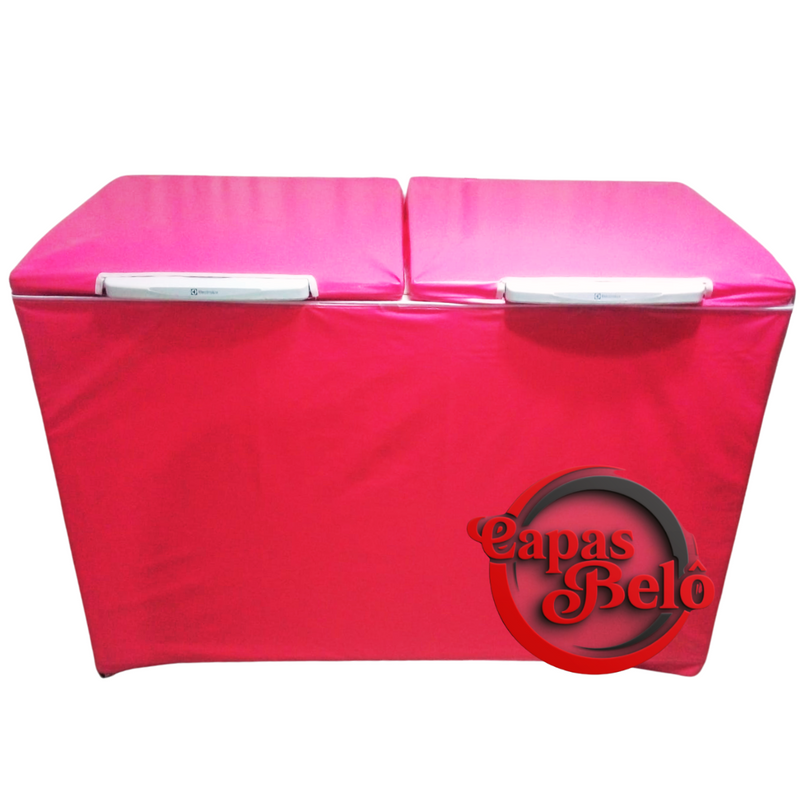 Capa para Freezer horizontal 2 tampas completo Esmaltec 437 Litros -